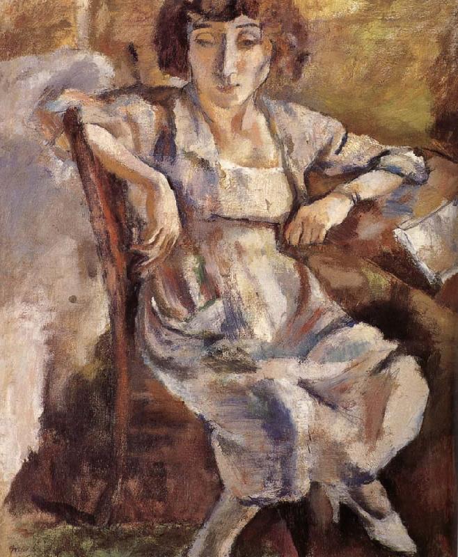 Jules Pascin Portrait of woman oil painting image